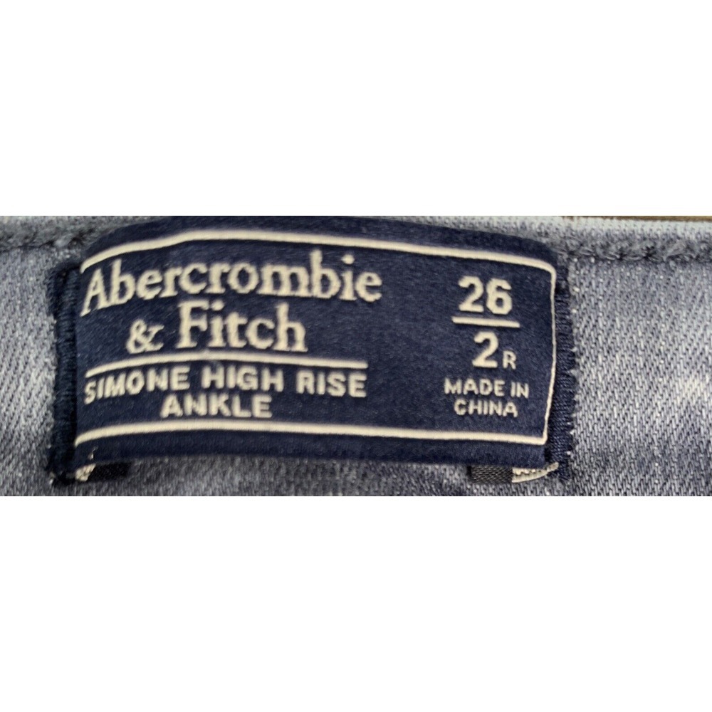 Abercrombie And Fitch Jeans Womens Size 26 Simone High Rise Super Skinny - Picture 6 of 9